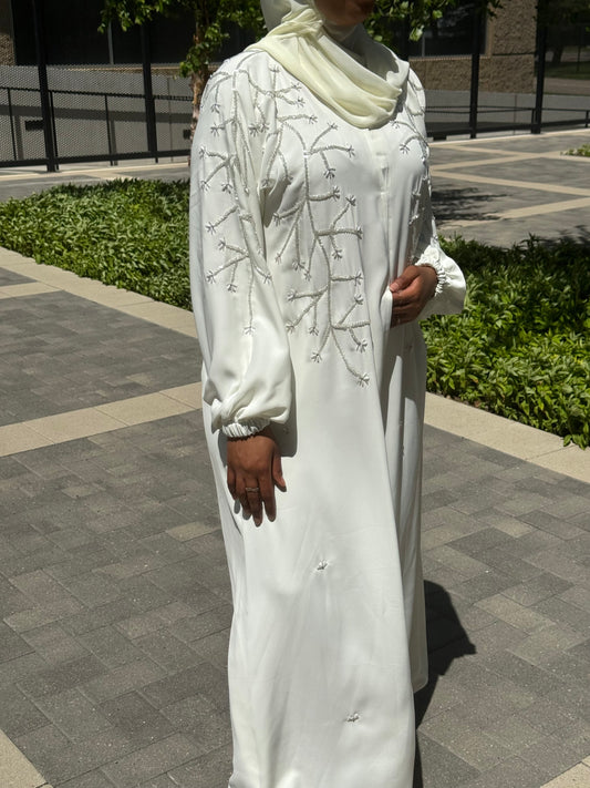 Baredina Off-white Abaya