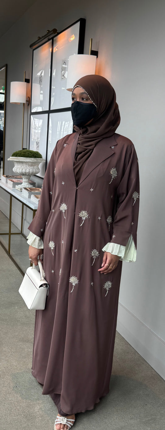 Suit Abaya Brown