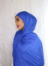 Load image into Gallery viewer, Navy-Jersey Hijab
