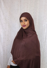 Load image into Gallery viewer, Dark Brown- Jersey Hijab