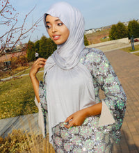 Load image into Gallery viewer, Light gray-Jersey Hijab