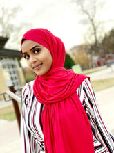 Load image into Gallery viewer, Red-Jersey Hijab