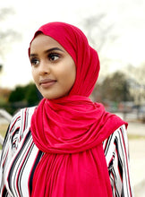 Load image into Gallery viewer, Red-Jersey Hijab