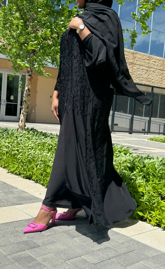 Black on Black Abaya