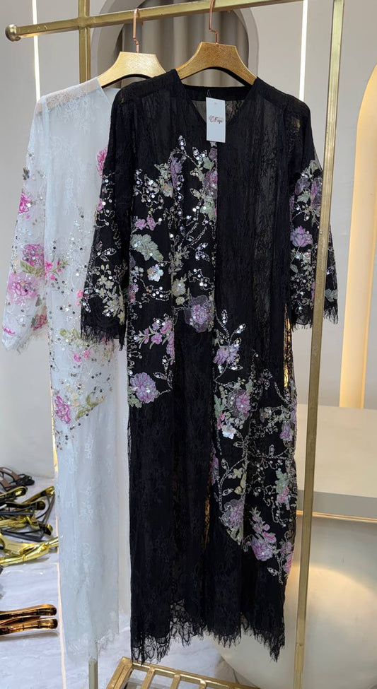 Luxury Lace Black White