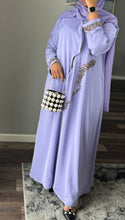 Load image into Gallery viewer, Kunoti Lavender Abaya
