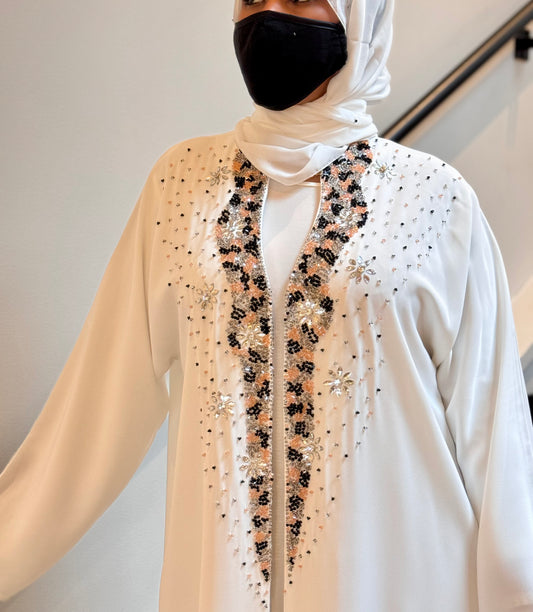 Aaliyah White Abaya