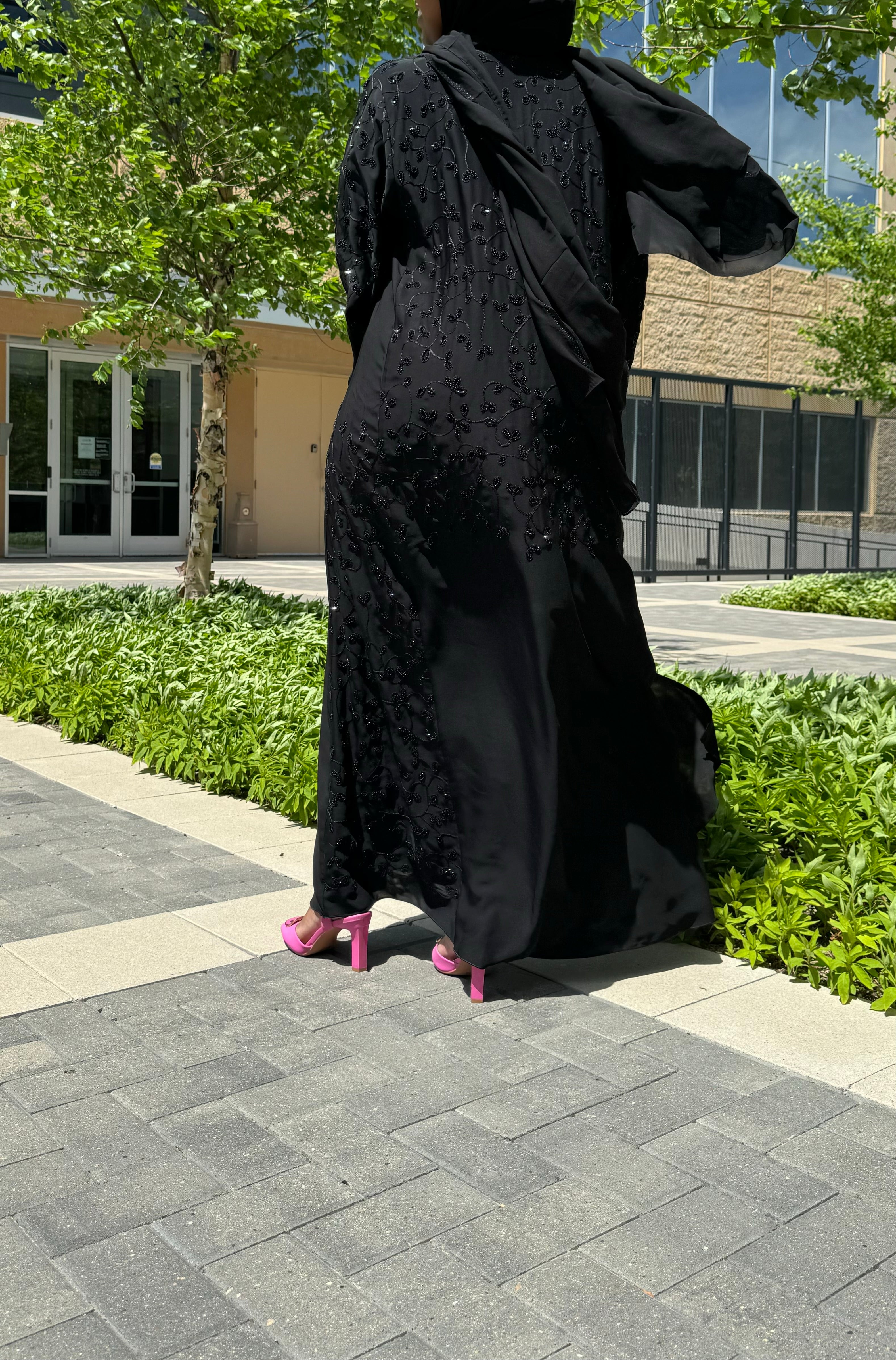 Black on Black Abaya