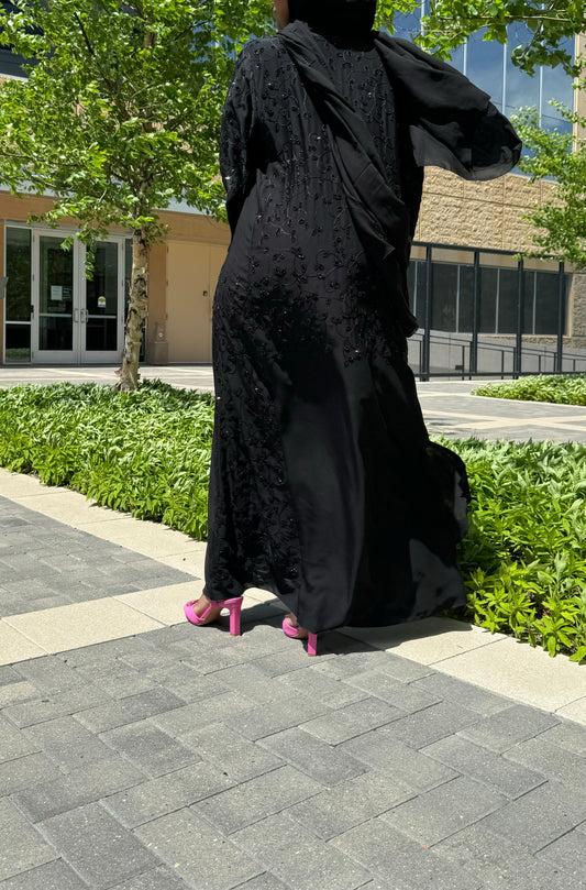 Black on Black Abaya