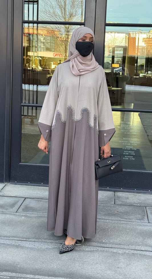 Rafa'an Gray Abaya