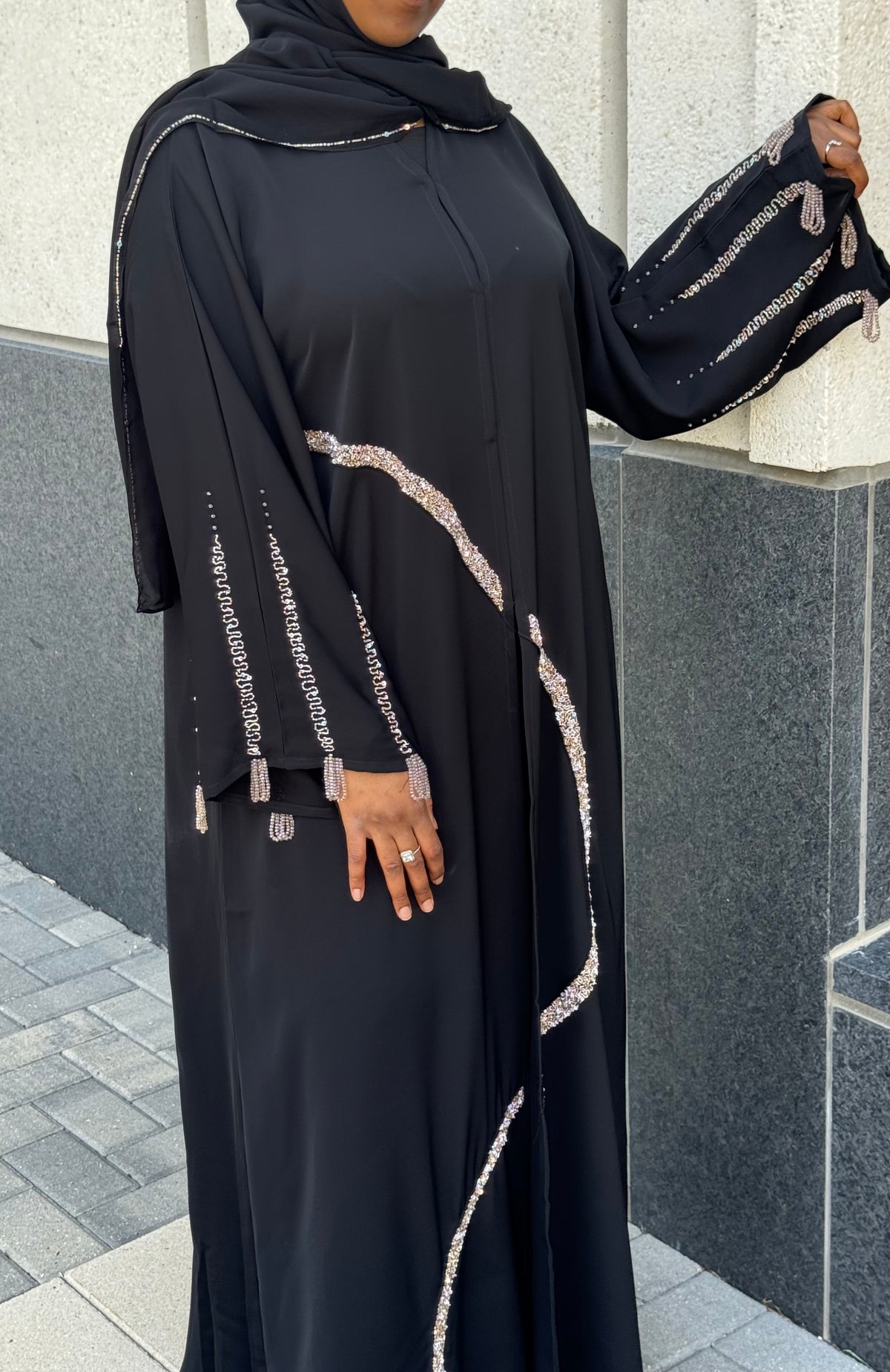 Firani Black Abaya