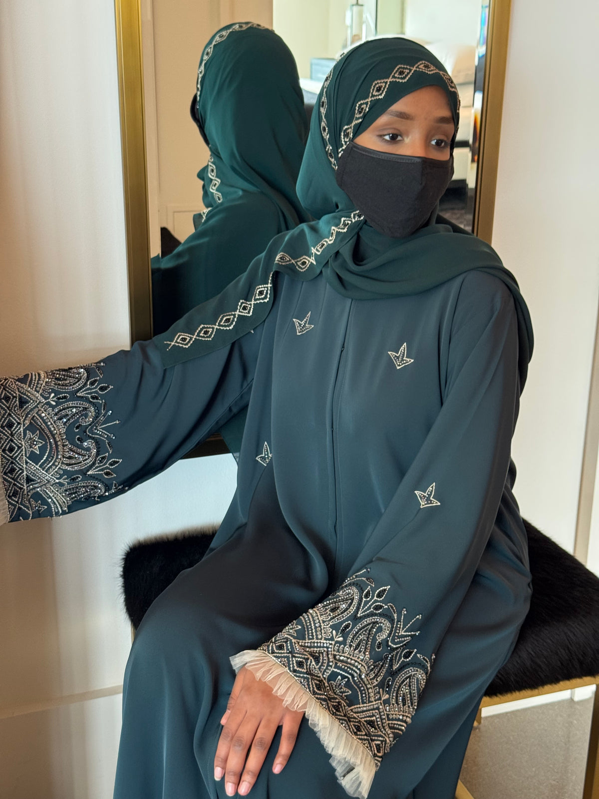 Afreen Abaya Emerald