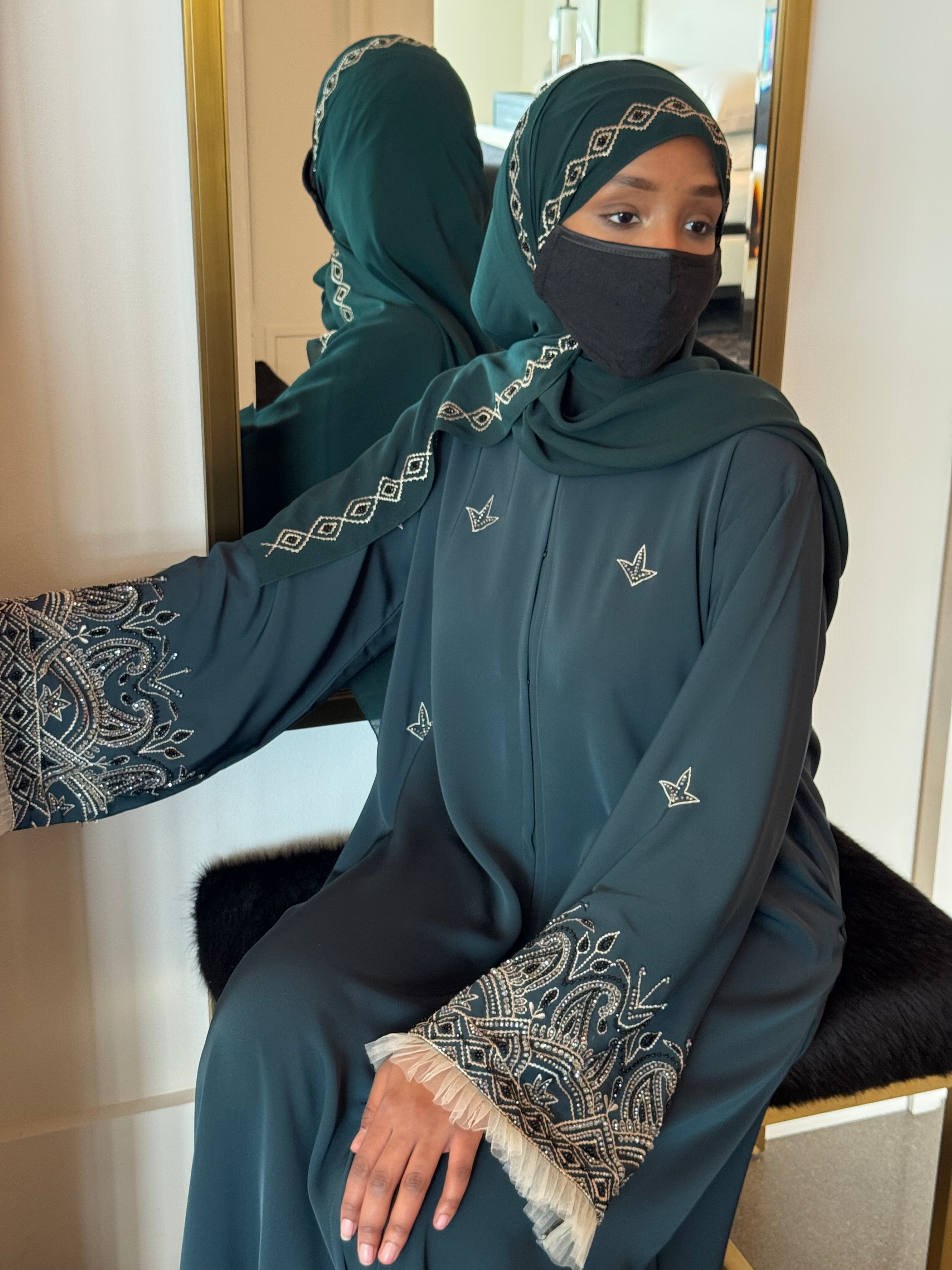 Afreen Abaya Emerald