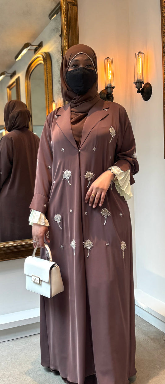 Suit Abaya Brown