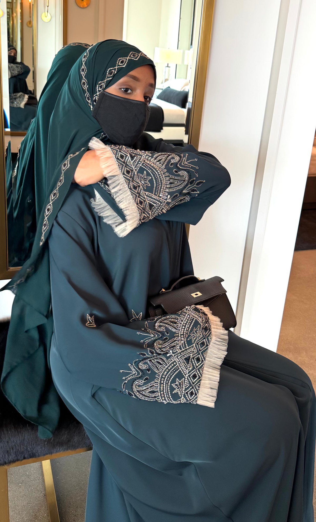 Afreen Abaya Emerald