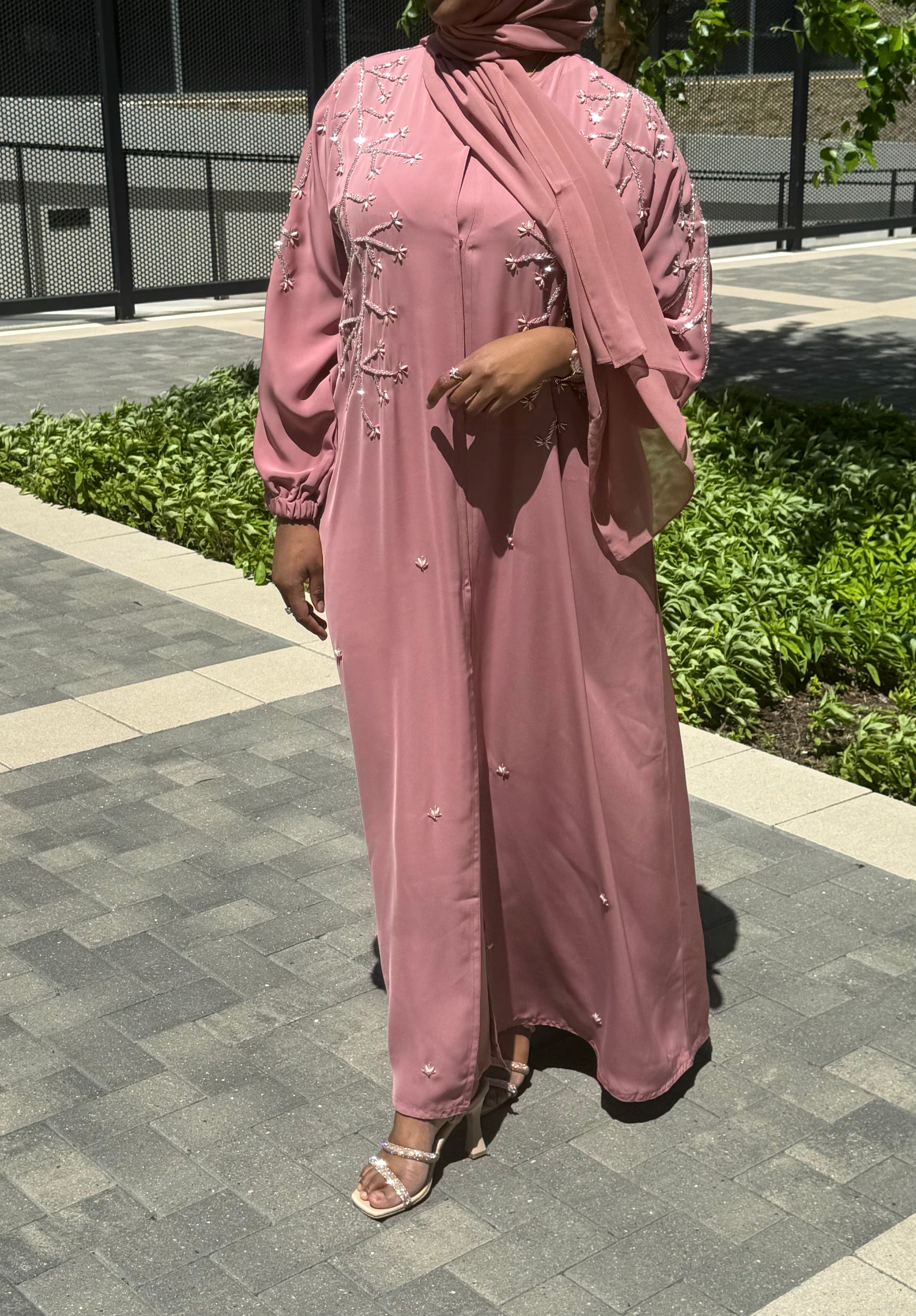 Baredina Blush Pink Abaya