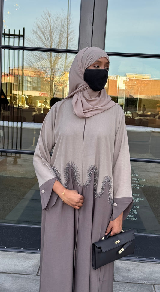 Rafa'an Gray Abaya