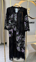 Load image into Gallery viewer, Luxury Lace Black Abaya
