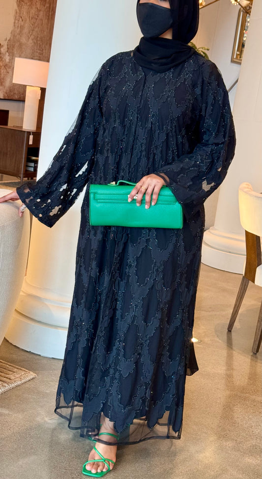 Nora Black on Black Abaya