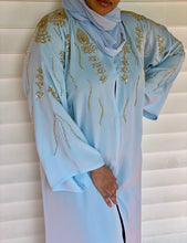 Load image into Gallery viewer, Azma Sky Blue Abaya
