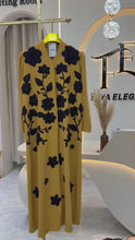 Load and play video in Gallery viewer, Kaye Yellow Black Abaya
