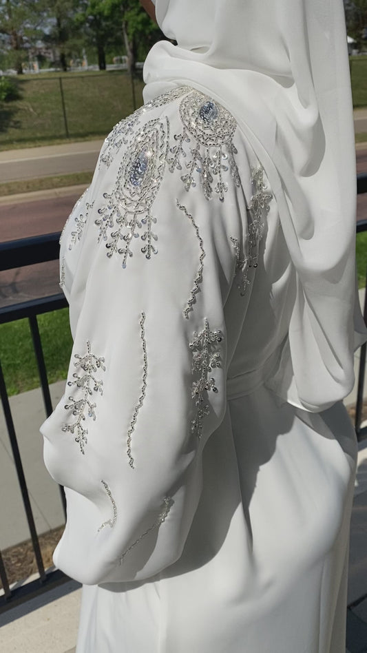 Azma White Abaya