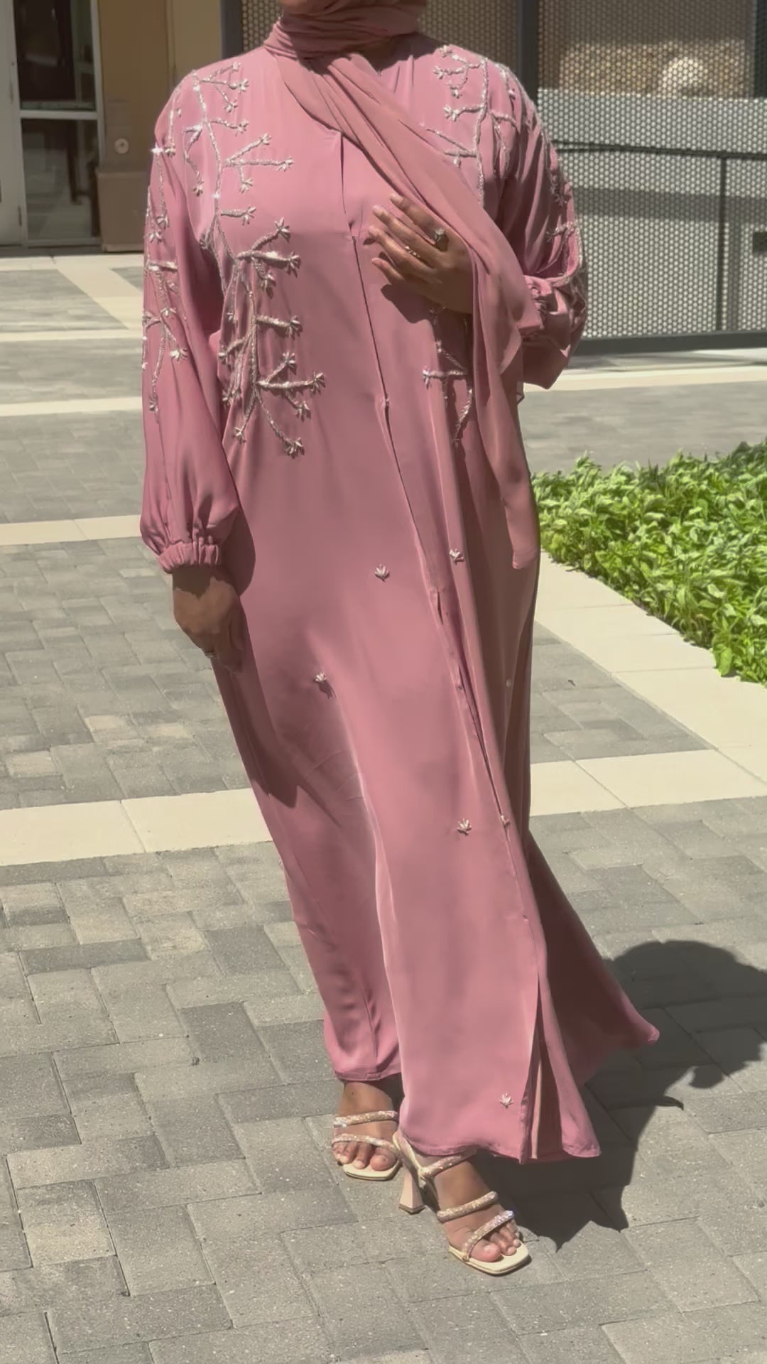 Baredina Blush Pink Abaya