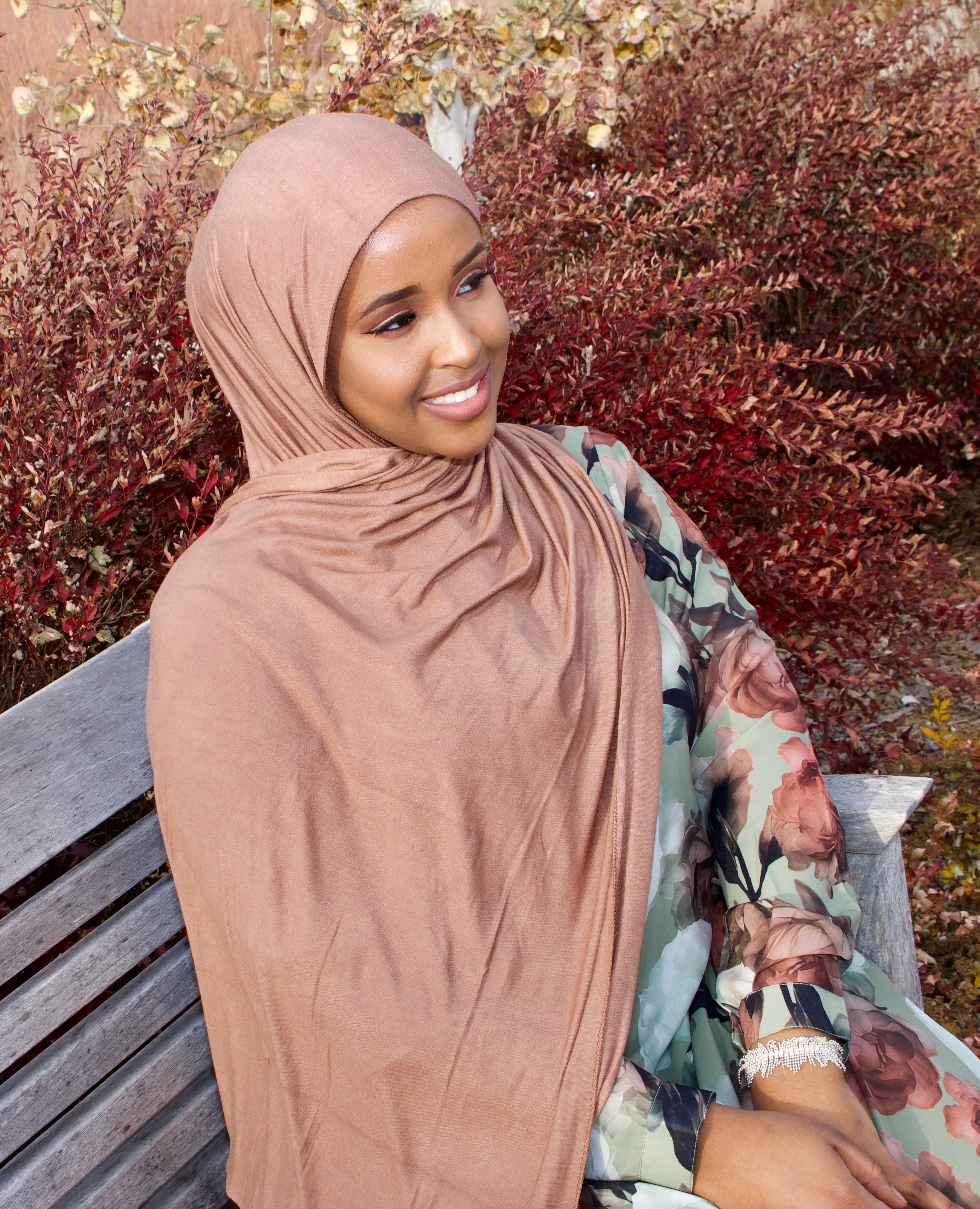 Light brown-Jersey Hijab