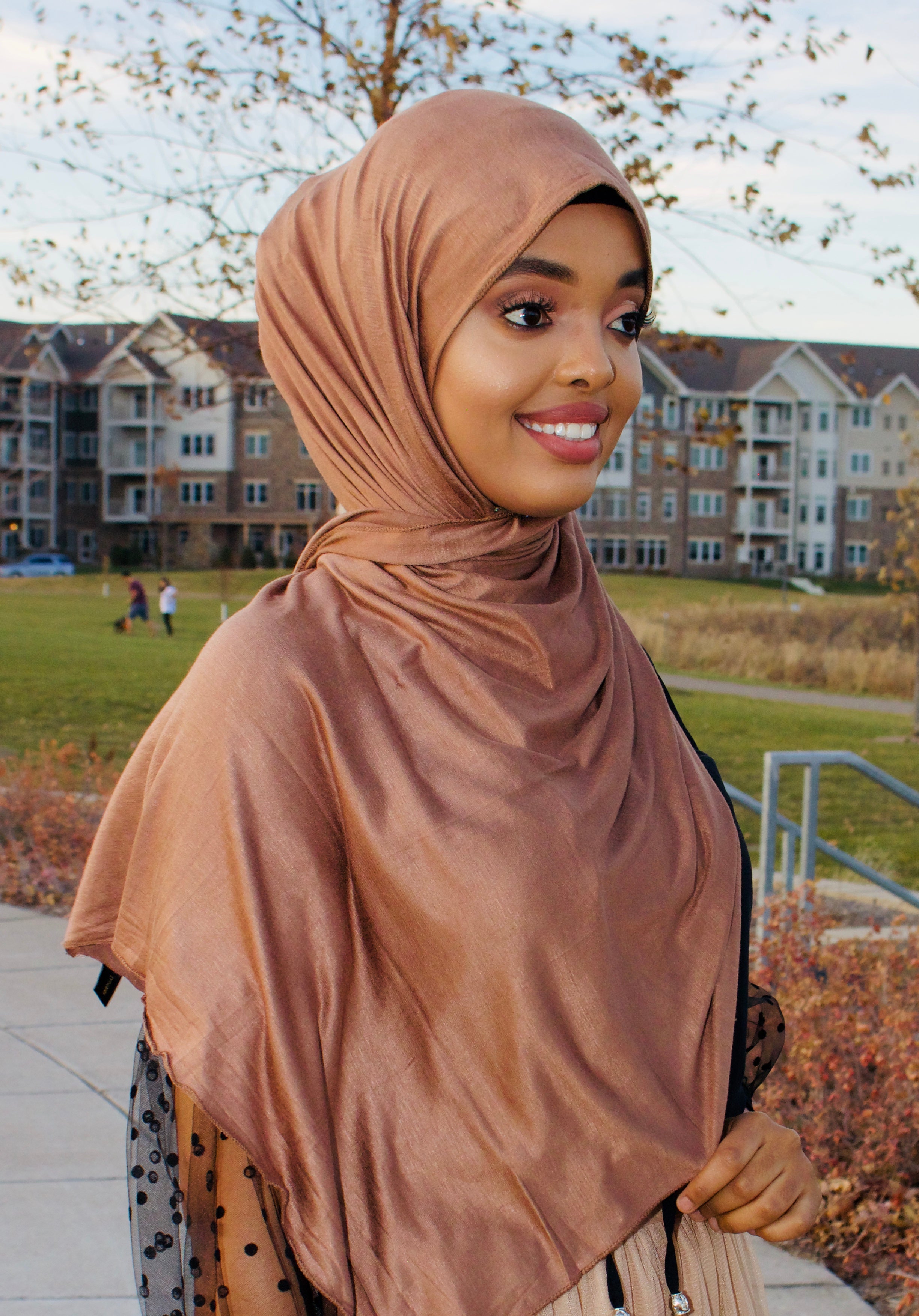 Light brown-Jersey Hijab