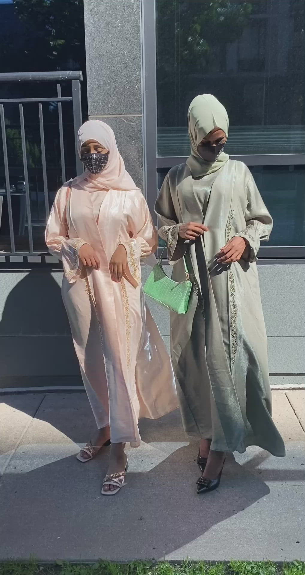 Two Piece Sage Abaya