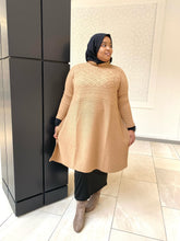 Load image into Gallery viewer, Long Side Split Sweater- Beige
