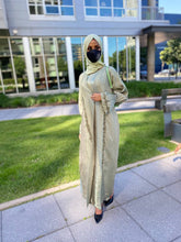 Load image into Gallery viewer, Two Piece Sage Abaya
