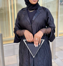 Load image into Gallery viewer, Black Abaya with Lace Sleeves
