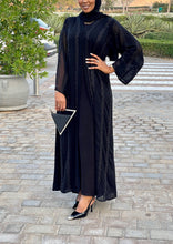 Load image into Gallery viewer, Single Black Chiffon Abaya
