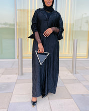 Load image into Gallery viewer, Black Abaya with Lace Sleeves
